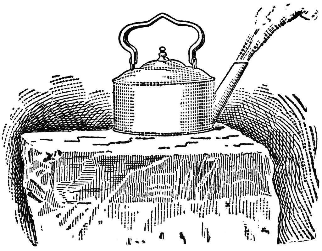 Boiling ice in a kettle 